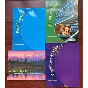 Lot of 4 Rigby Literacy Book Web Grade 6 Readers Leveled Homeschool Teaching HTF
